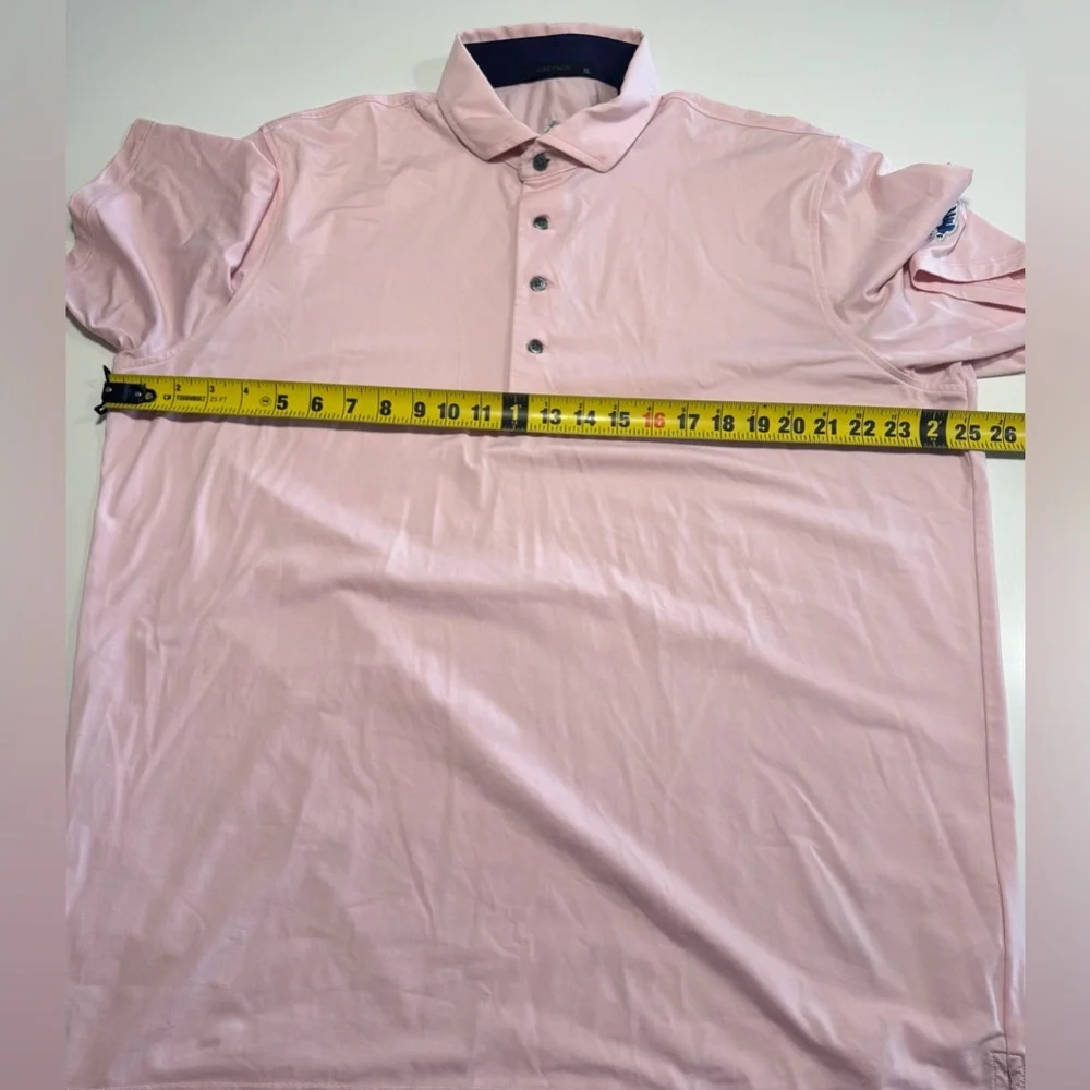 Greyson Men’s Polo Shirt Folds Of Honor Patriot Golf Club Logos Size XLG Pink - Picture 8 of 9